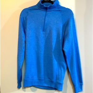 NWOT Under Armour Men's ColdGear Pullover Med Heathered Blue